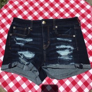 American Eagle Outfitters denim Hi-rise shorties